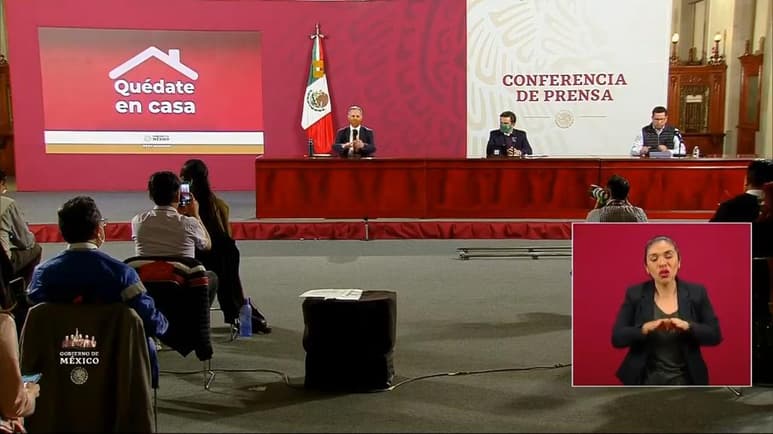 Las autoridades federales de Salud ofrecieron la conferencia de prensa diaria para informar a la población sobre la pandemia de la enfermedad COVID-19, causada por el coronavirus SARS-CoV-2, en México. (ESPECIAL)