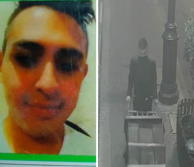 Las cámaras del C-5 de la Secretaría de Seguridad Pública de la Ciudad de México captaron el momento en que el presunto sujeto, hoy detenido, transportó en un 'diablito' los restos de los dos menores descuartizados Alan Yahir y Héctor. (ESPECIAL)