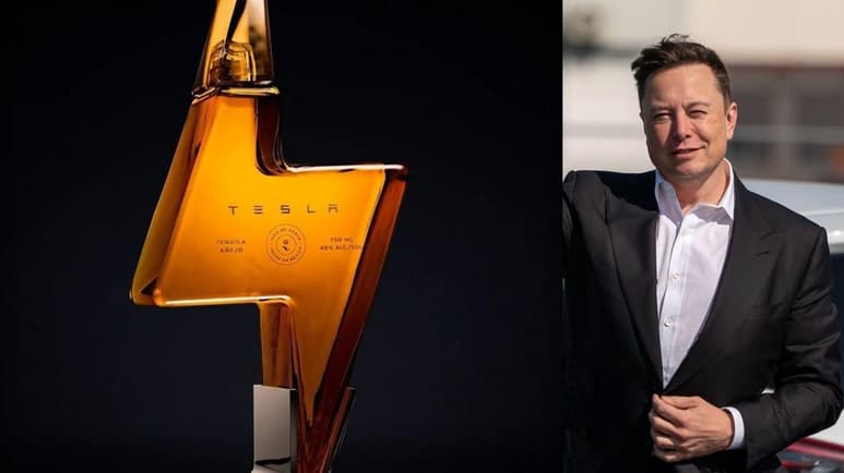 El Tesla Tequila es parte ahora de otros productos poco convencionales para una fabricante de vehículos, como los 'pantalones cortos cortos' Tesla, de ribete dorado y rojo, que lanzó para 'correr como el viento' en el verano. (ESPECIAL/ARCHIVO)