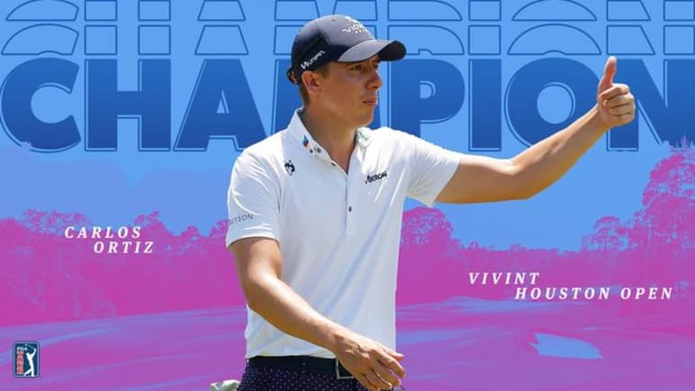 Carlos Ortíz consigue el primer título para un mexicano en 42 años en el PGA TOUR. (Especial)