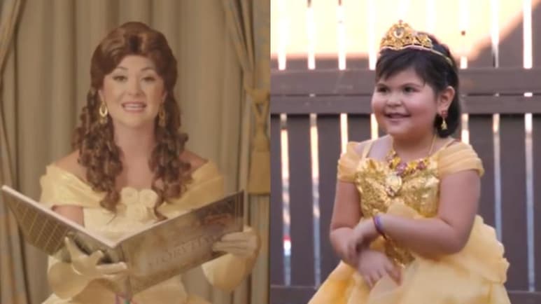 Por primera vez una de las princesas de Disney que cumplen los deseos de los niños que pasan por situaciones difíciles de salud ha hablado en español y lo ha hecho para darle una alegría a María, una niña hispana de seis años que padece leucemia. (ESPECIAL) 
