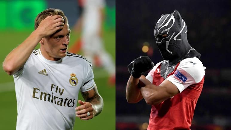 Toni Kroos y Pierre Emerick Aubameyang se dieron con todo en declaraciones, después de que el alemán criticara las celebraciones del gabonés. (ARCHIVO)
