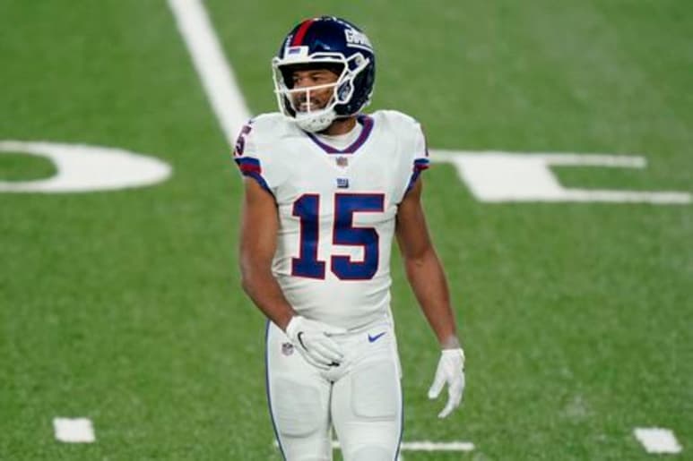 Golden Tate se molestó el juego ante los Bucaneros. (ARCHIVO)