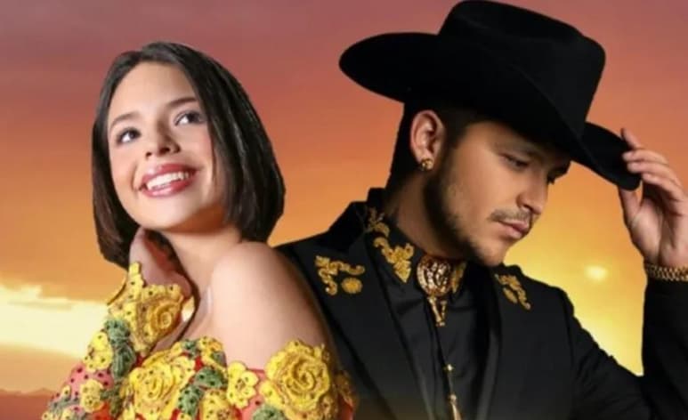 Dueto. Christian Nodal le canta al desamor junto a Ángela Aguilar.