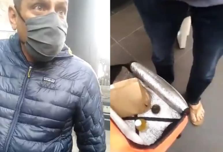 El hombre ha sido duramente criticado en redes sociales por sus comentarios contra el repartidor (CAPTURA)  