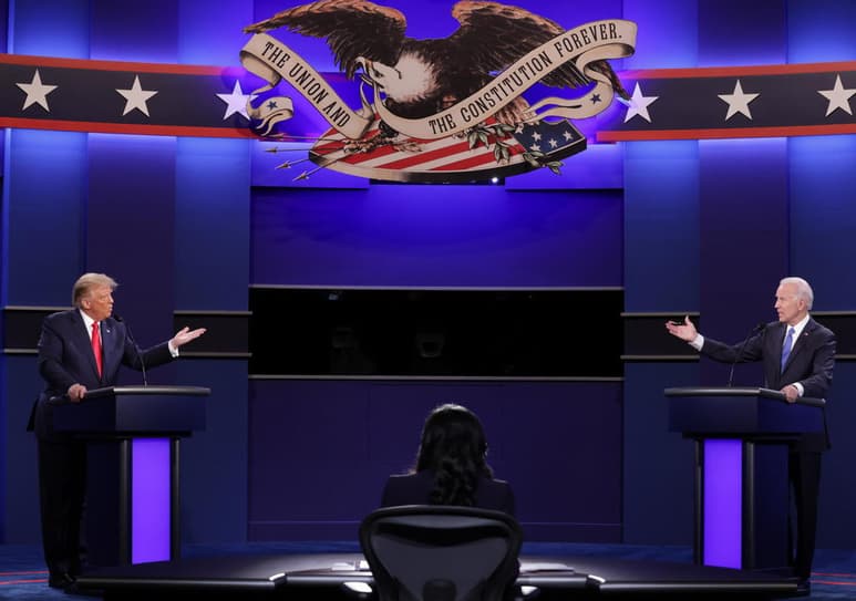 Ya pasaron casi dos meses y Chris Wallace no ha vuelto a ver el desastroso primer debate presidencial entre Donald Trump y Joe Biden que él moderó. (ARCHIVO)