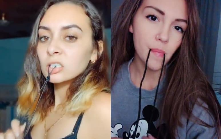 El reto consiste en atar una cuerda únicamente con la lengua (CAPTURA)