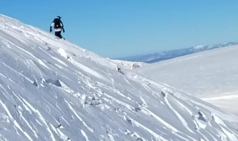 Los esquiadores no resultaron heridos (CAPTURA)