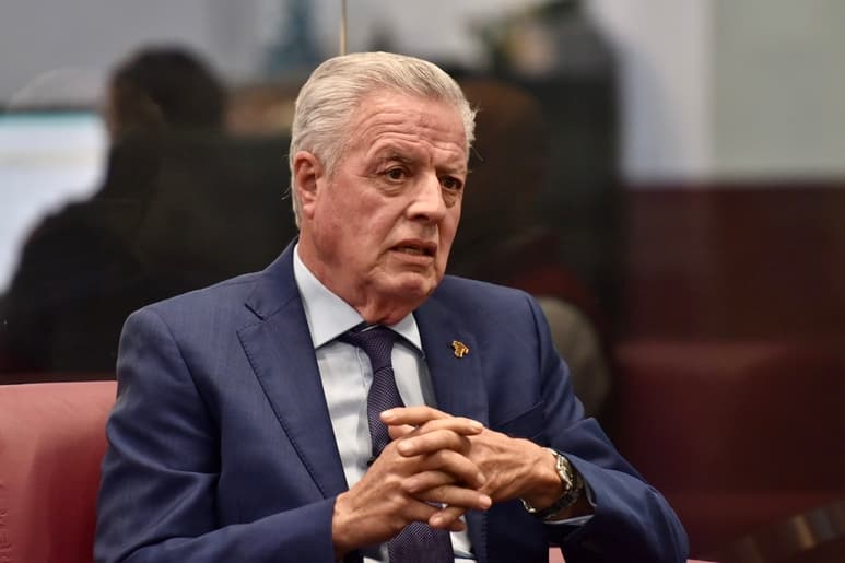 El alcalde de Torreón, Jorge Zermeño, visitó el foro de Siglo TV para hablar sobre el próximo año. (ÉRICK SOTOMAYOR)