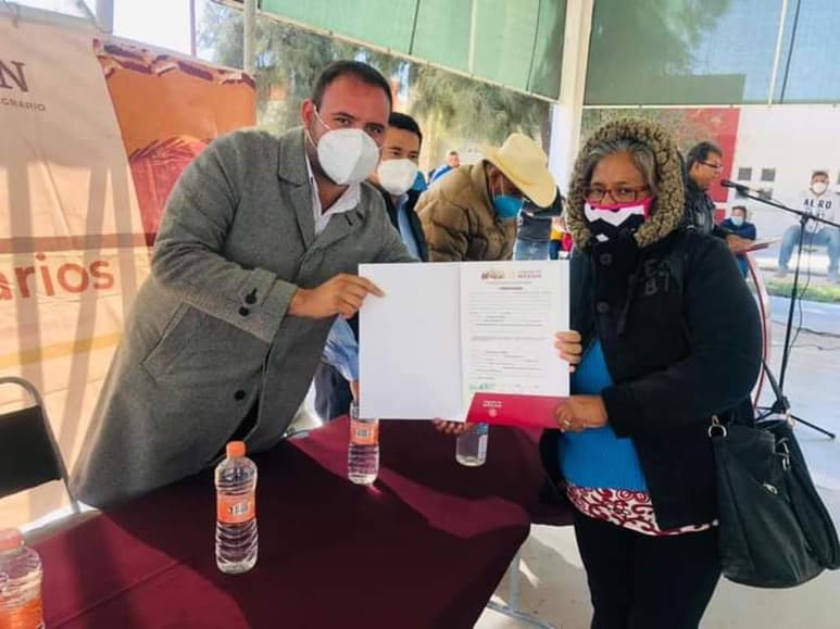Un total de 100 personas de 21 ejidos en el municipio de Francisco I. Madero se beneficiaron con el programa Poseedores de Parcela. (EL SIGLO DE TORREÓN)