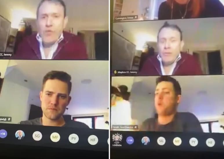 Las llamas de fuego aparecen inesperadamente en plena reunión. (INTERNET)