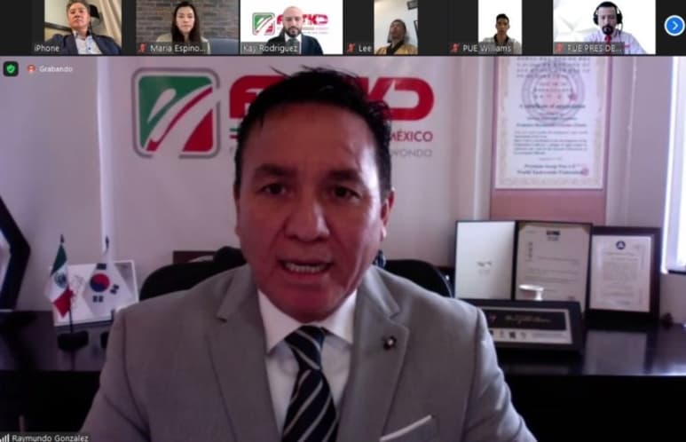 El Presidente de la FMTKD, el lagunero Raymundo González Pinedo, de manera virtual felicitó a todos los ganadores de diferentes premios.