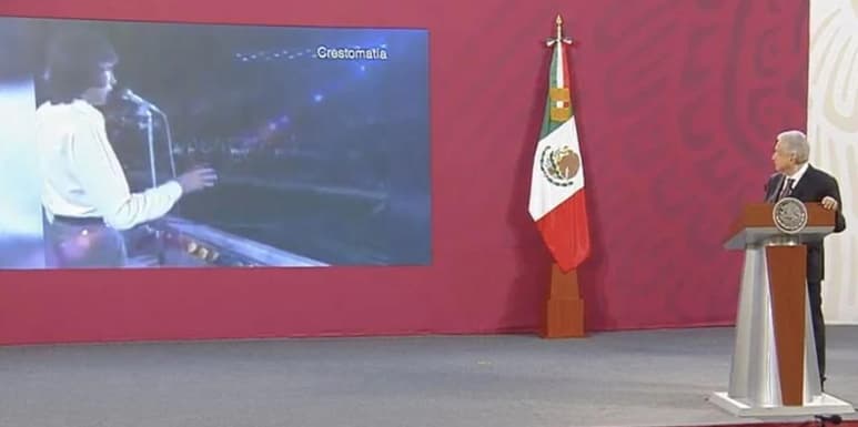 Luego de presentar una baja en la movilidad en la Ciudad de México, el presidente Andrés Manuel López Obrador pidió que en su conferencia mañanera se pusiera la canción 'Para la Libertad', interpretada por Joan Manuel Serrat.
