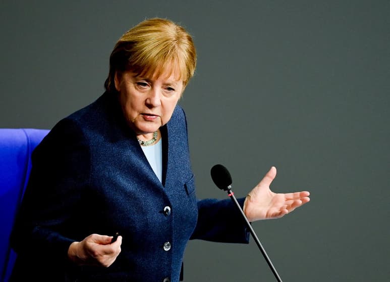 La canciller alemana, Angela Merkel, celebró hoy el acuerdo alcanzado entre la Unión Europa (UE) y Reino Unido para definir claramente las futuras relaciones tras el Brexit y subrayó su 'importancia histórica', al tiempo que se mostró confiada en que Alemania pueda aprobarlo. (ARCHIVO)