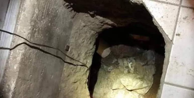 Supuestamente el túnel conectaba desde la casa del albañil directamente con la habitación de ella (CAPTURA)