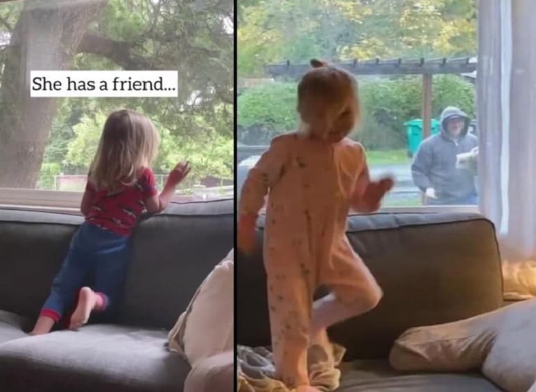 Tierno video viral. (INTERNET)