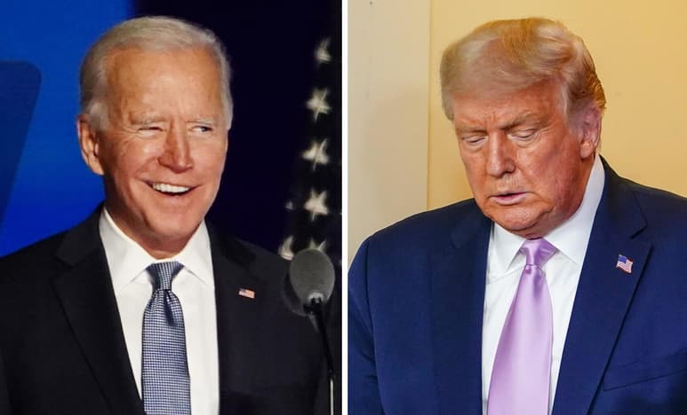El presidente electo de EUA, Joe Biden (i), y el mandatario saliente, Donald Trump (d), coincidirán el próximo lunes 4 de enero en el estado de Georgia, donde ambos harán campaña en la víspera de unas elecciones de las que depende el control del Senado estadounidense. (ARCHIVO)