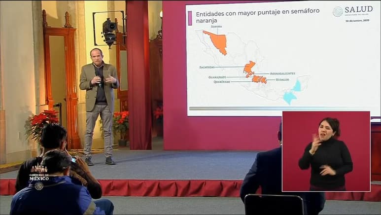 Las autoridades federales de Salud ofrecieron la conferencia de prensa diaria para informar a la población sobre la pandemia de la enfermedad COVID-19, causada por el coronavirus SARS-CoV-2, en México. (ESPECIAL)