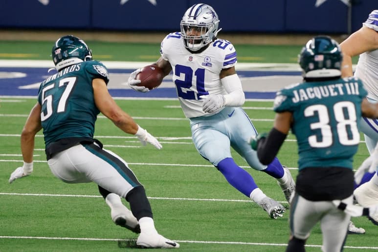 Luego de un gran partido ante Filadelfia, Ezekiel Elliot deberá mostrar su potencial ante los Gigantes. (AP)