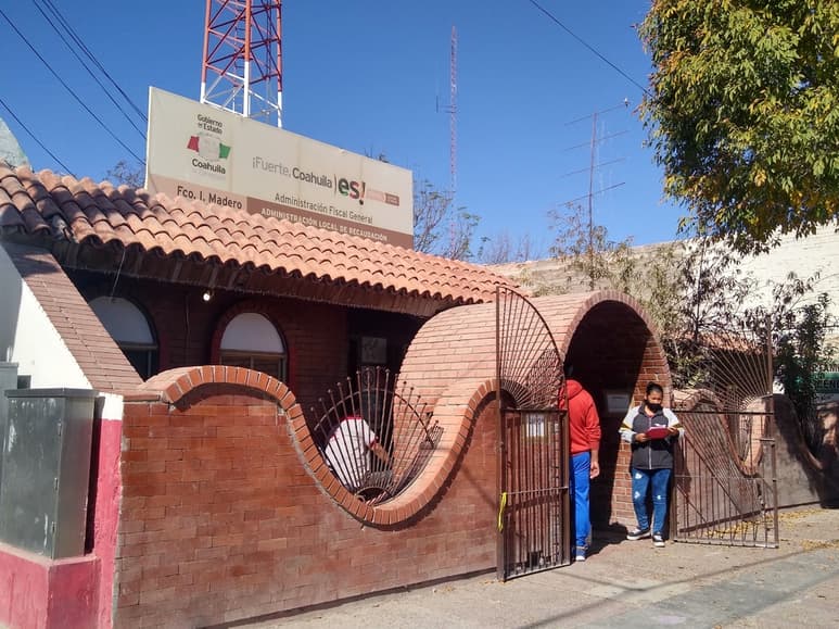 En julio falleció la persona que estaba a cargo de la oficina de Recaudación de Rentas en Madero, y desde entonces no se ha nombrado al encargado. (EL SIGLO DE TORREÓN)