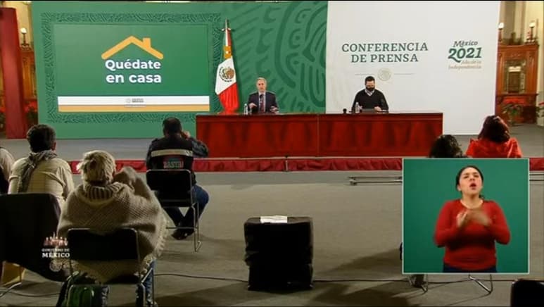 Las autoridades federales de Salud ofrecieron la conferencia de prensa diaria para informar a la población sobre la pandemia de la enfermedad COVID-19, causada por el coronavirus SARS-CoV-2, en México. (ESPECIAL)