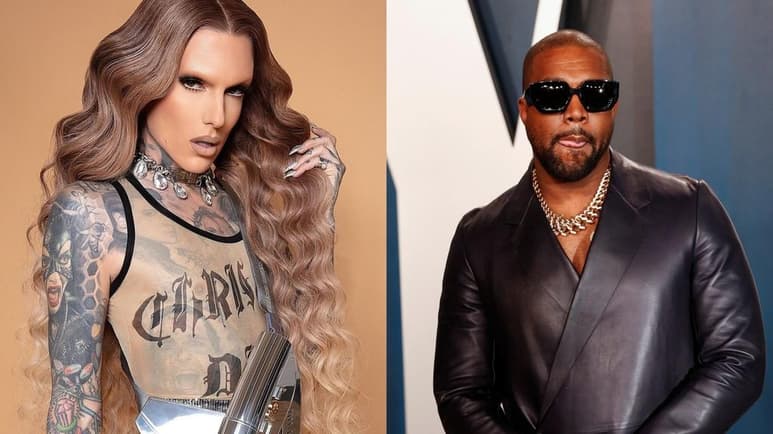 El “youtuber” y gurú del maquillaje Jeffree Star reaccionó a los dichos que lo relacionan sentimentalmente con el rapero Kanye West luego de que lo señalaran como presunto responsable del supuesto divorcio en proceso del músico con Kim Kardashian tras 7 años de matrimonio. (ESPECIAL)
