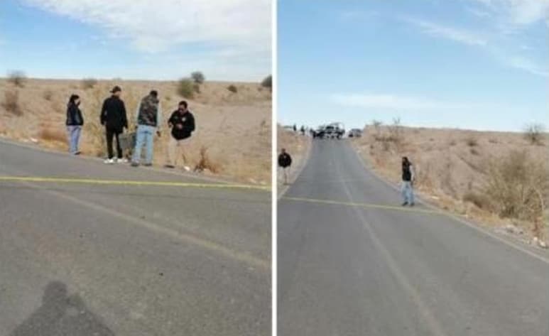 Con huellas de tortura fue encontrado sin vida el cuerpo de un hombre a un costado de la carretera al poblado Santa Mónica, del municipio de San Pedro, a la altura del vado del río Nazas. (ESPECIAL)