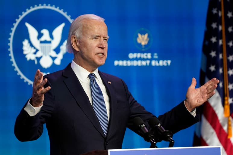 El presidente electo, Biden, anunció su nominación como próximo fiscal general del país del juez federal Merrick Garland. (AP)