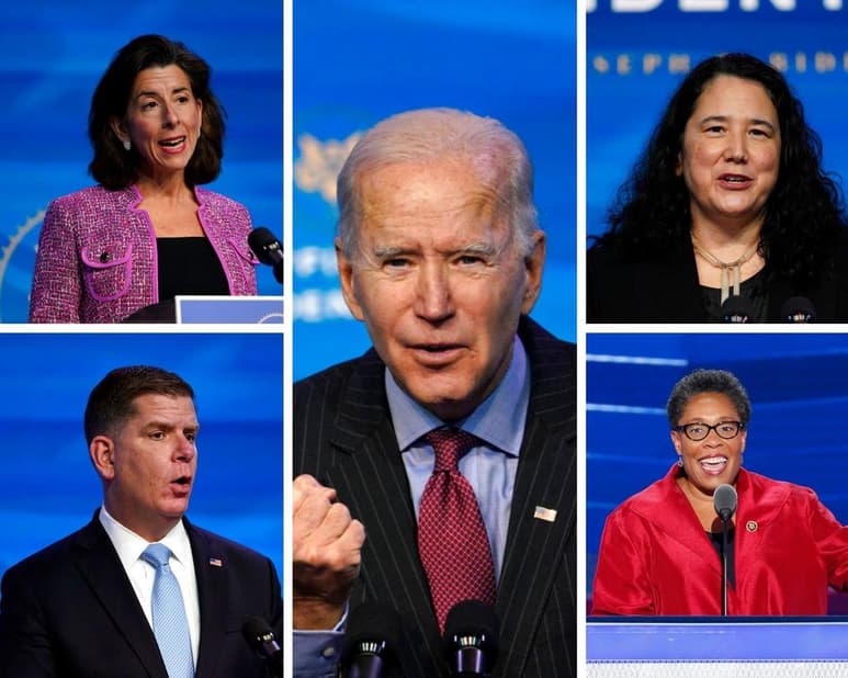 El presidente electo de Estados Unidos, Joe Biden, completó este viernes las nominaciones para su gabinete, que será el más diverso de la historia del país y el primero con paridad de género, y reveló que estuvo a punto de incluir en él al senador Bernie Sanders, pero no quiso poner en riesgo el control demócrata del Senado.  (ESPECIAL) 