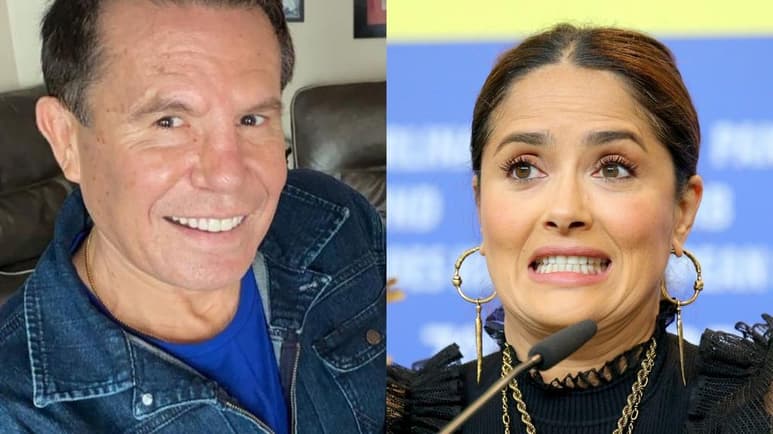 Luego de darse a conocer que Julio César Chávez habría sostenido una relación amorosa con la veracruzana Salma Hayek, el expugilista reveló una foto inédita con la actriz. (ESPECIAL)