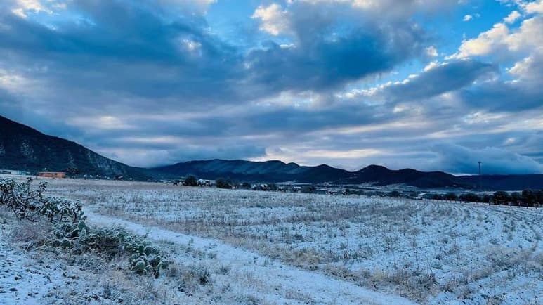 En ese sentido, nformó sobre la posibilidad de nieve o aguanieve en zonas serranas de Chihuahua, Durango, Coahuila y Nuevo León.(ARCHIVO)