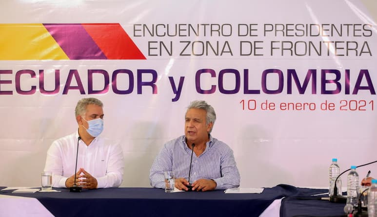 Duque aseguró que Bogotá y Quito han alertado en distintos foros multilaterales sobre los 'intereses que ha tenido la dictadura de Venezuela'. (EFE)