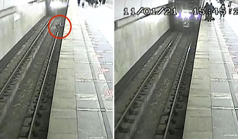 La rápida reacción del operador evitó un accidente. (INTERNET)