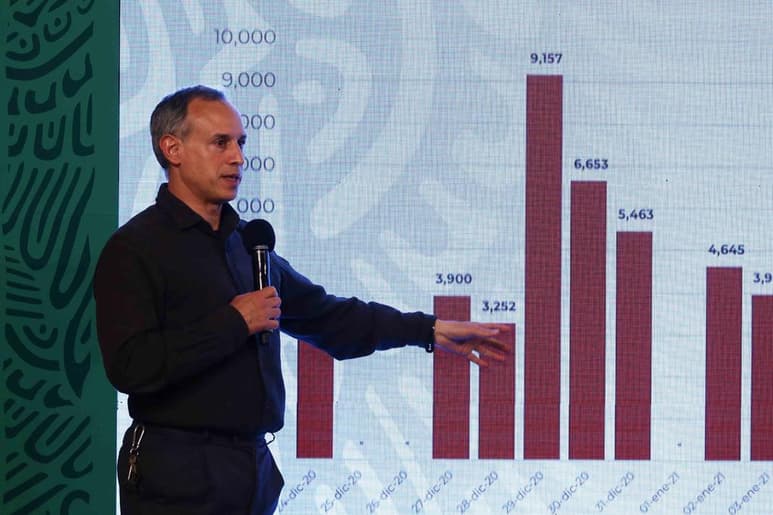 El subsecretario de Prevención y Promoción de la Salud, Hugo López-Gatell, informó que México prevé pedir hasta 24 millones de dosis de la vacuna rusa Sputnik V contra COVID-19, luego de su visita a Argentina. (ARCHIVO)