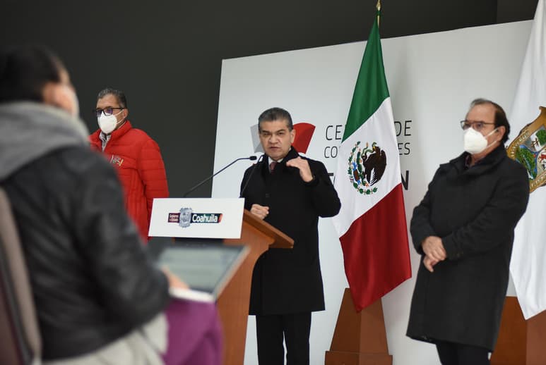 El gobernador del estado, Miguel Ángel Riquelme, dijo que en esta entidad no se ha detectado ningún caso ligado a la cepa detectada a finales de 2020 en el Reino Unido. (JESÚS GALINDO)