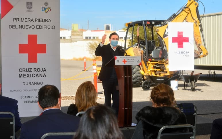Con una inversión aproximada de 85 millones de pesos, la Cruz Roja arrancó la construcción de lo que sería su nueva sede. (CORTESÍA)