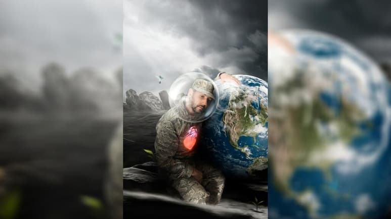 Retablo Antiviral, se trata de un proyecto de Humberto Busto, conformado por seis fotografías intervenidas digitalmente, algo que el histrión realizó de la mano del artista visual, Michel Omar. (ESPECIAL)