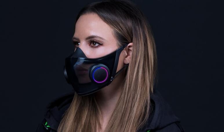 El cubrebocas de Razer presenta un llamativo diseño a los convencionales (ESPECIAL)
