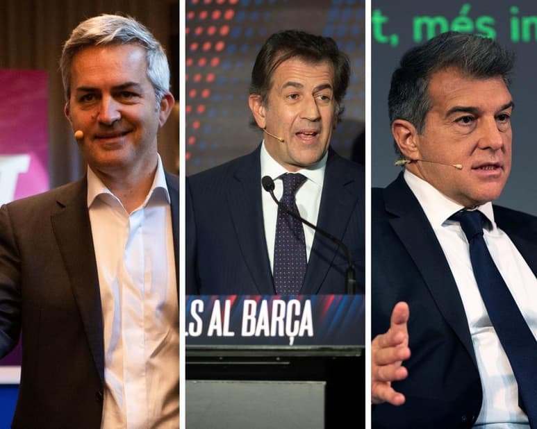Joan Laporta, Víctor Font y Toni Freixa, los tres candidatos a la presidencia del FC Barcelona, han sido citados mañana viernes por el presidente de la Junta Gestora del club, Carles Tusquets, horas después de que se produzca una reunión clave con la Generalitat para determinar si se mantiene el 24 de enero como fecha electoral. (ESPECIAL)