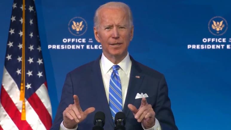 El presidente electo de Estados Unidos, Joe Biden, anticipó este jueves, cuando faltan seis días para que asuma el poder, que aspira a alcanzar los 100 millones de personas vacunadas en sus primeros 100 días de gestión. (ESPECIAL)