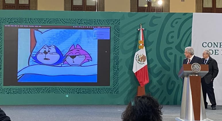 El presidente López Obrador se volvió tendencia en redes sociales junto al personaje de 'Benito' después de mencionarlo en la mañanera del jueves (CAPTURA)