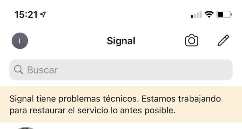 Desde la mañana de este viernes, la plataforma de mensajería Signal, reportó una caída en su servicio ante el crecimiento en su demanda de usuarios que migran desde WhatsApp. (Especial)