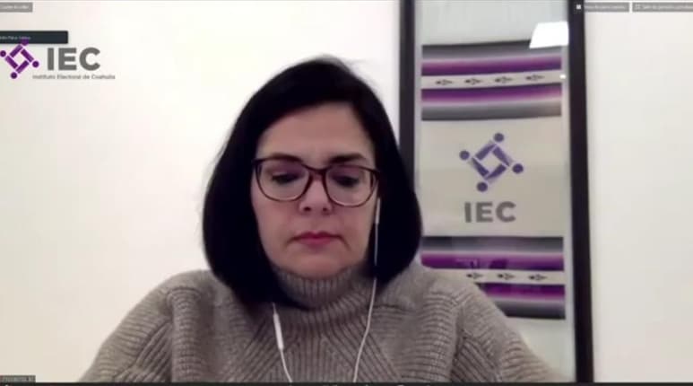 Aunque el gobierno federal posicionó a Coahuila en semáforo epidemiológico de color rojo, Gabriela de León Farías, consejera presidenta del Instituto Electoral de Coahuila (IEC), dijo que esto no suspende el proceso electoral en la entidad, que en la actualidad se encuentra en fase de precampañas. (FABIOLA P. CANEDO)