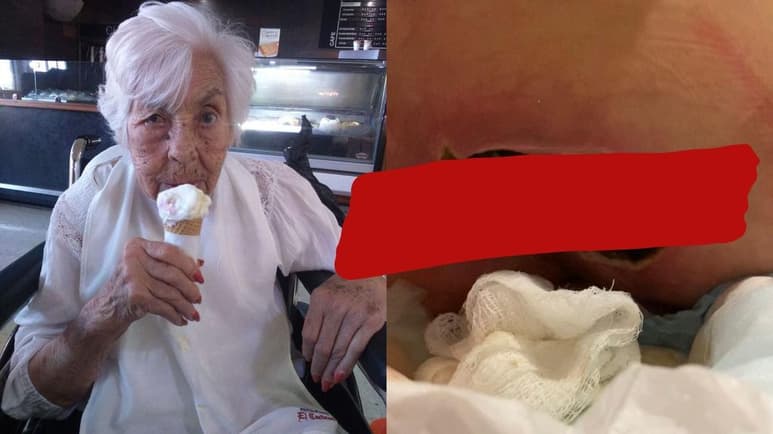 Eva Mange Márquez estaría acompañada por su nieta, Laura Zapata, en su cumpleaños número 103, ocurrido el pasado 18 de enero, pero desde que se aisló cinco días para poder verla comenzó una pesadilla para ella y para su hermana Thalía, pues encontró a su abuela con escaras en la piel, y además, dice, el asilo ha intentado lavarse las manos y hasta sacarla del lugar, pero ella ya inició una demanda. (ESPECIAL)