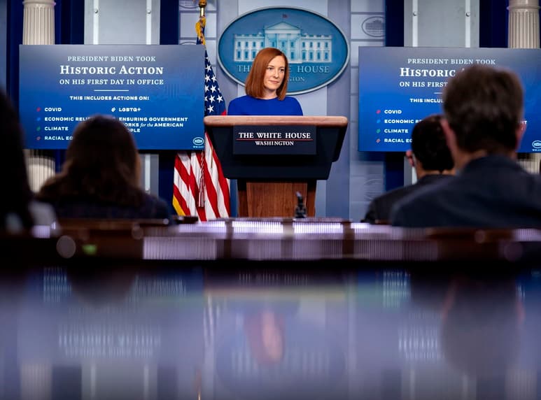 Psaki (foto) no aclaró cuándo concluirán los análisis.