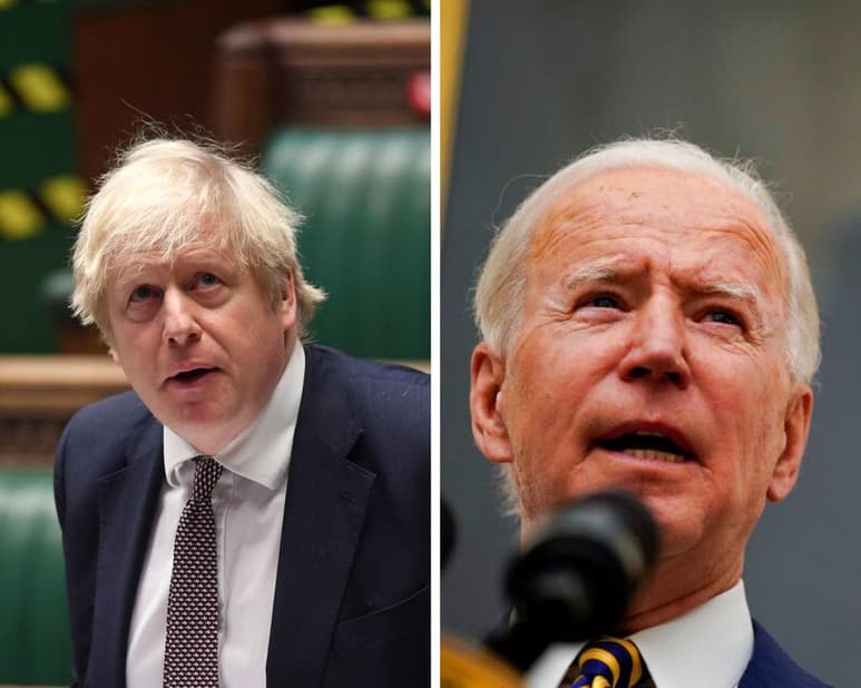 El presidente de Estados Unidos, Joe Biden, habló este sábado con el primer ministro del Reino Unido, Boris Johnson, sobre su interés en fortalecer la relación común, del papel fundamental de la OTAN y sus prioridades compartidas en política exterior, como China, Irán y Rusia, informó la Casa Blanca. (ARCHIVO)