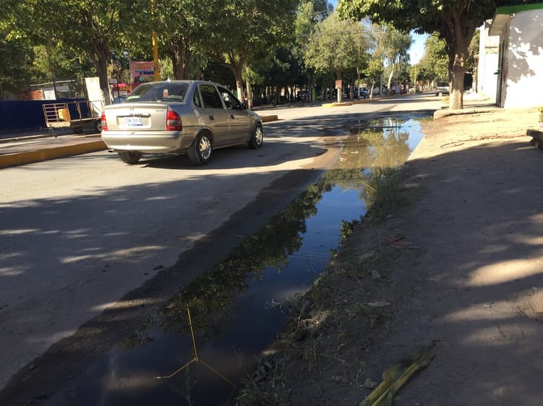 Los habitantes de la colonia César G. Meraz aseguran que la problemática del drenaje data de varias administraciones