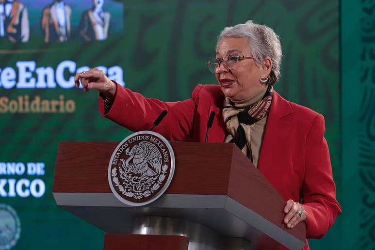 Sánchez Cordero aseguró que 'día a día centramos nuestros esfuerzos en un solo objetivo: erradicar la violencia contra las mujeres y la discriminación en cualquier lugar'.
