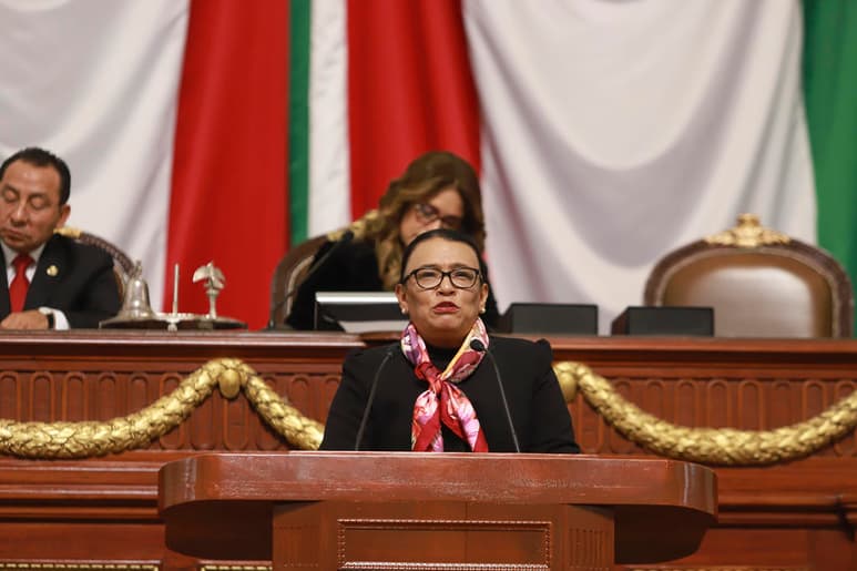 La titular de la Secretaría de Seguridad y Protección Ciudadana (SSPC), Rosa Icela Rodríguez Velázquez, informó que dio negativo a la segunda prueba PCR del nuevo coronavirus que se practicó luego de ser uno de los contactos del presidente Andrés Manuel López Obrador, quien se contagió de COVID la semana pasada. (ARCHIVO)