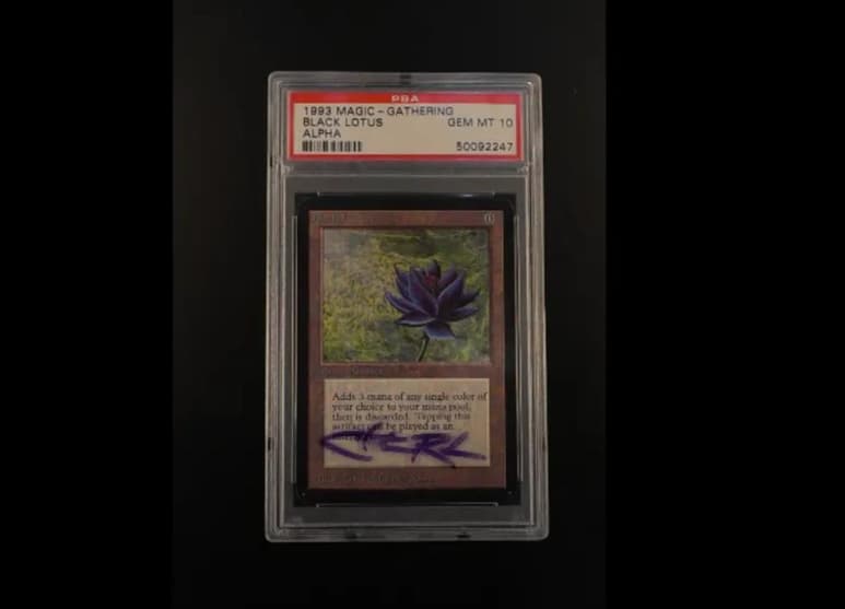 La carta coleccionable se vendió por eBay. (INTERNET)